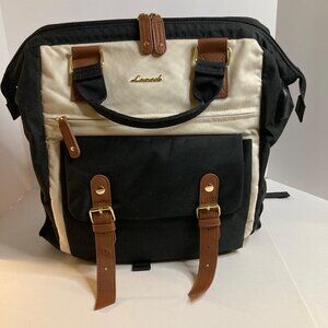 Lovevook Laptop Backpack Travel Black White USB‎ Attachment 15"
